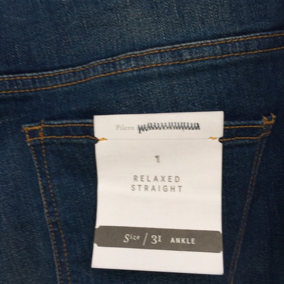 Anthro Pilcro High Rise Relaxed Straight Jeans - Picture 3 of 8
